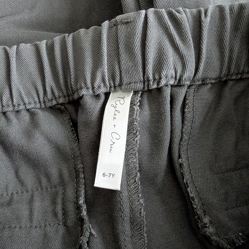 Rylee + Cru Boys Sage Grey Chinos 6-7 - Picture 4 of 4